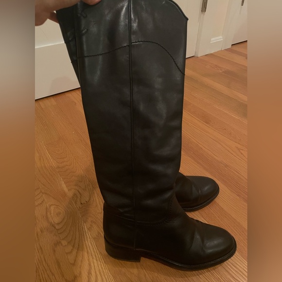 Great Condition| Chanel Leather Boots Black EU 38.5( US Women 8) - Picture 5 of 6